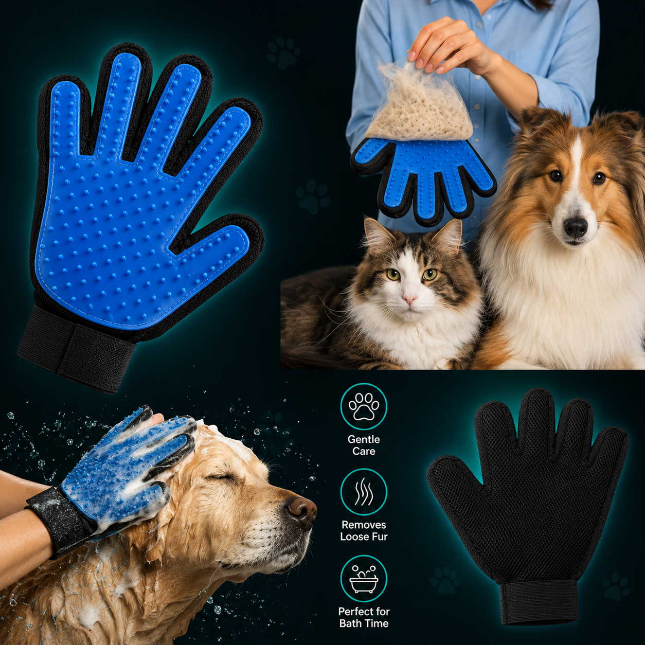 GroomGlove™ Pet Brush
