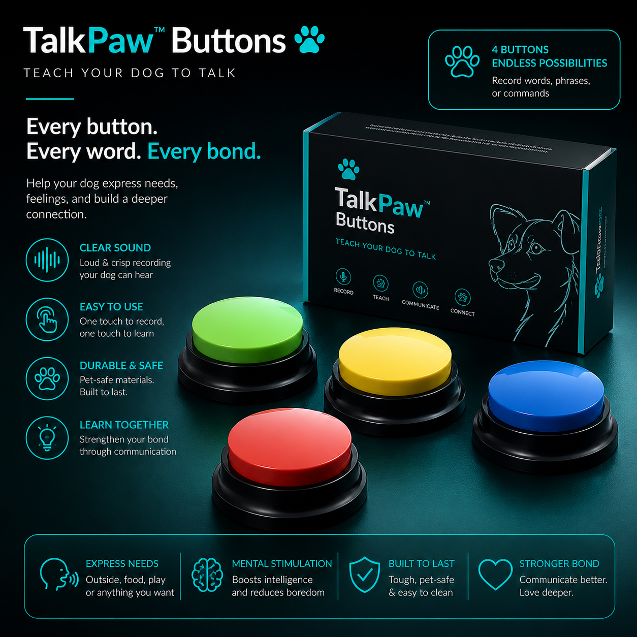 TalkPaw™ Buttons