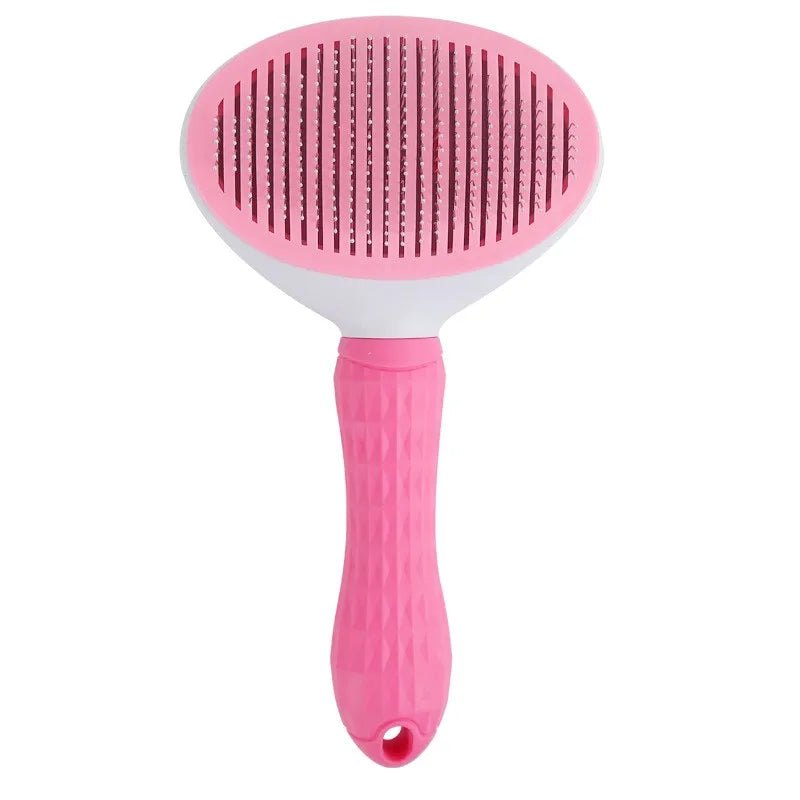 Cat Brush Remove Hair Pet Hair Removal Comb for Cats Non-Slip Grooming Brush Stainless Steel Dog Combs Brushes Cat Accessories
